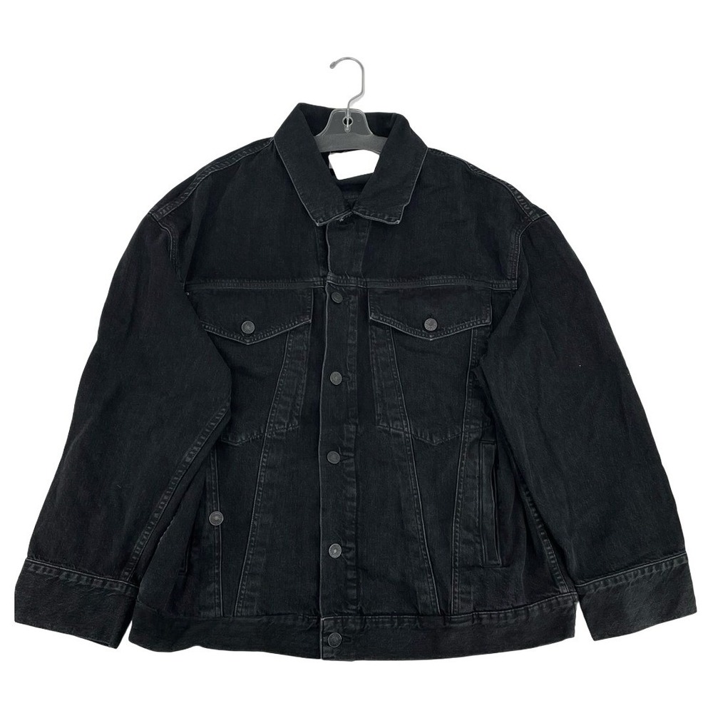 AGOLDE Women's Jacket Trucker Washed Black Denim Extra Small